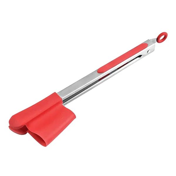 2 in 1 Silicone Spatula Tongs FB-010