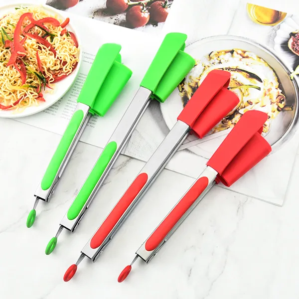 2 in 1 Silicone Spatula Tongs FB-010