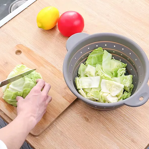 Silicone Collapsible Colander HK-072