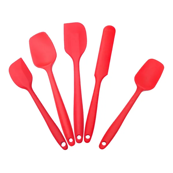 Red Heat-Resistant Silicone Spatula Set