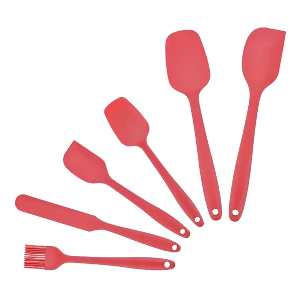 Red Heat-Resistant Silicone Spatula Set