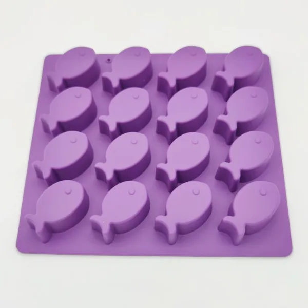 Silicone Fish Shape Ice Cube Tray HK-038
