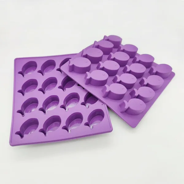 Silicone Fish Shape Ice Cube Tray HK-038