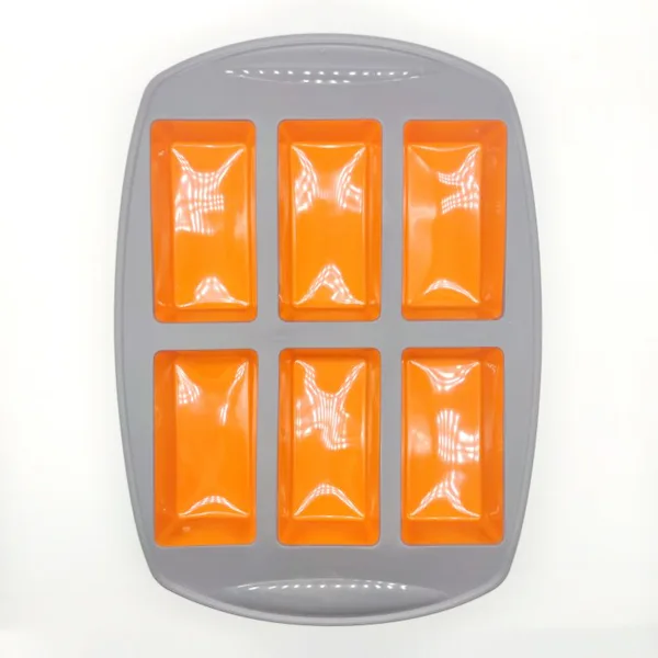 6 Hole Silicone Square Cake Pan HK-056
