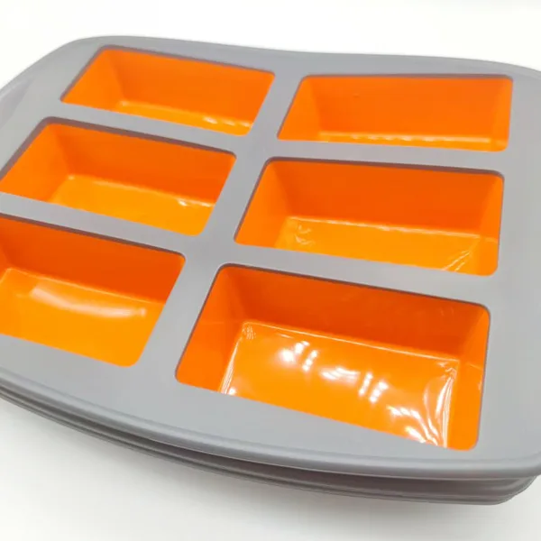 6 Hole Silicone Square Cake Pan HK-056