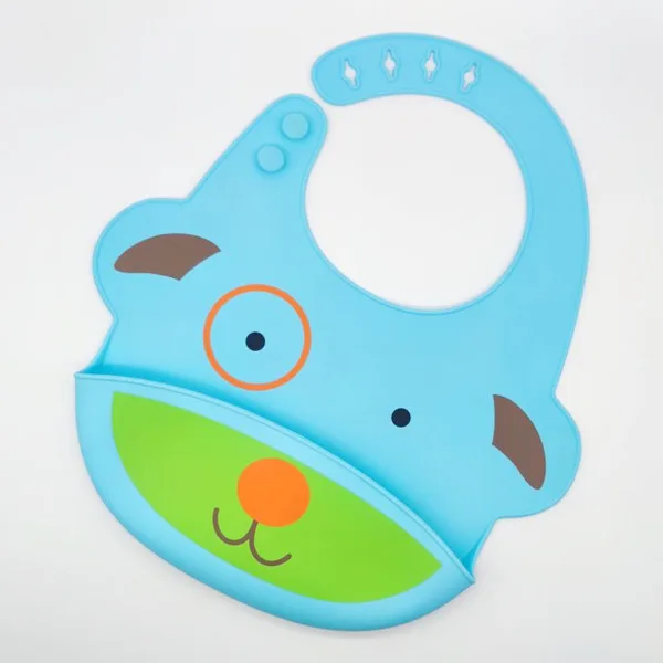 Cartoon Pattern Silicone Baby Bib HK-063