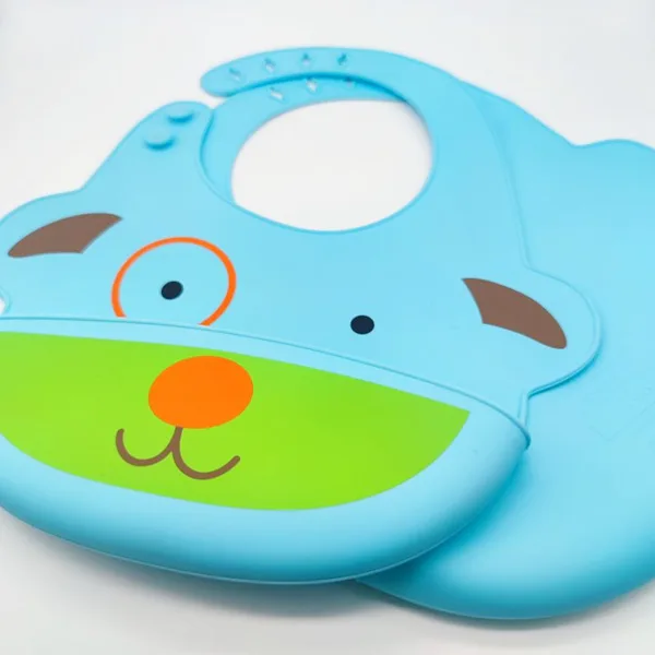 Cartoon Pattern Silicone Baby Bib HK-063