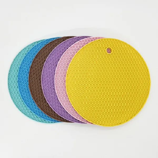 Round Honeycomb Silicone Mat HK-077