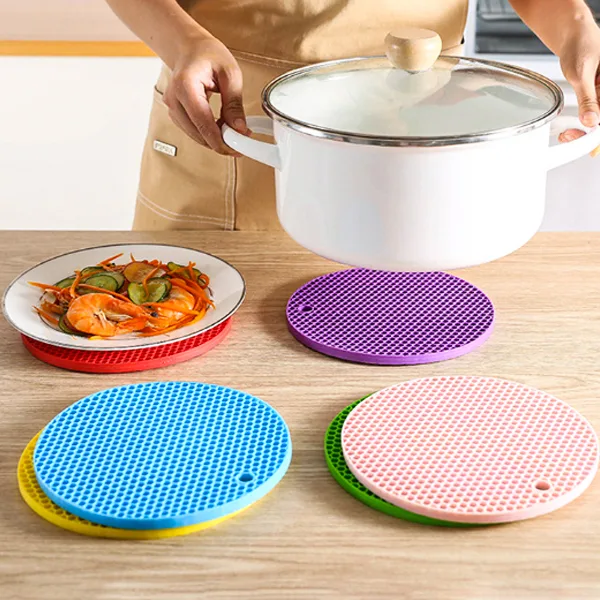 Round Honeycomb Silicone Mat HK-077