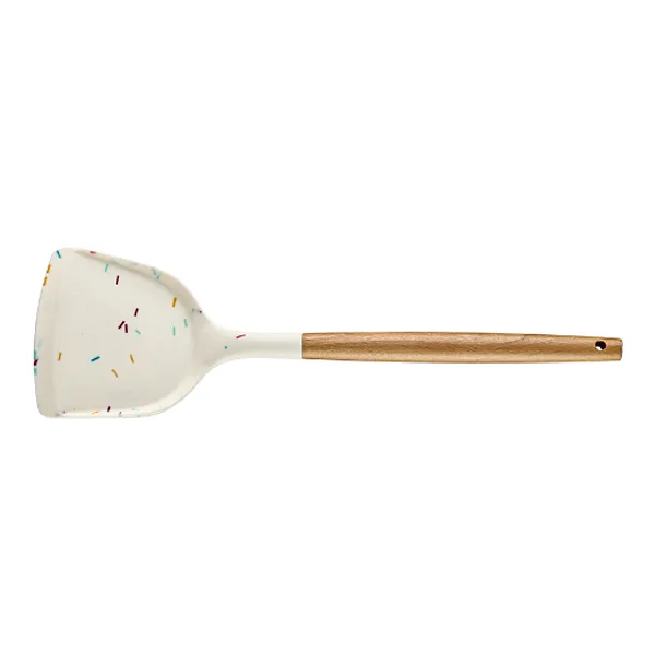 White Silicone and Wood Kitchen Utensils KA001-KA015