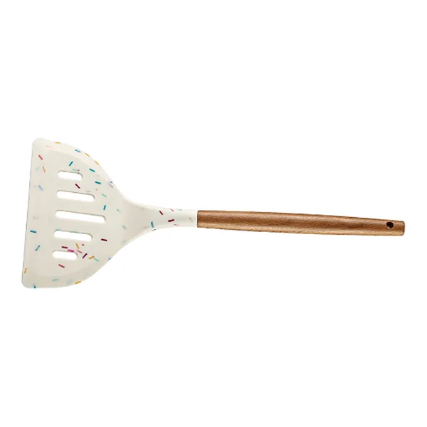 White Silicone and Wood Kitchen Utensils KA001-KA015
