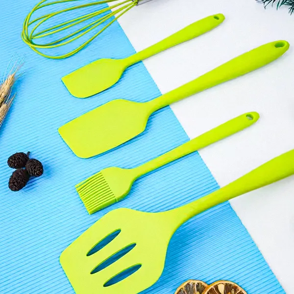 Grey Silicone Cooking Utensils with Holder SK-71