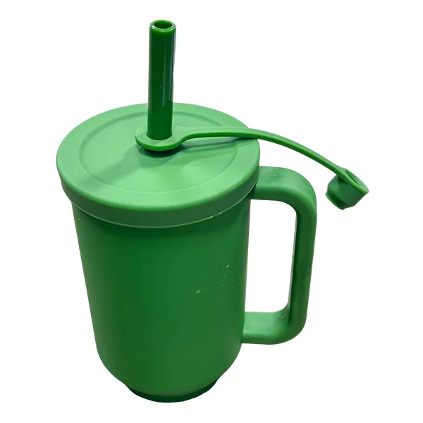 Silicone Straw Cup with Handle XHF-001